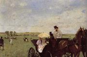 Edgar Degas A Carriage at the Races oil